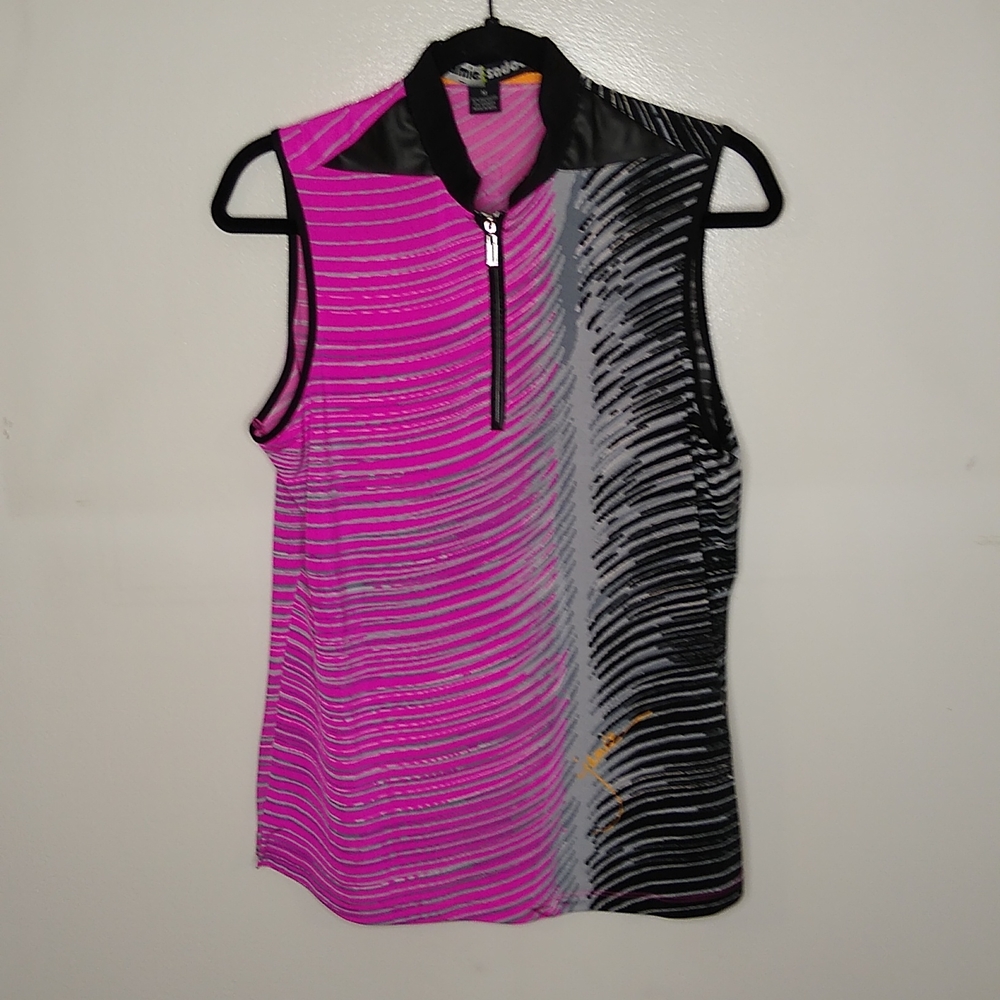 Jamie Sadock Pink and Black Tank Top